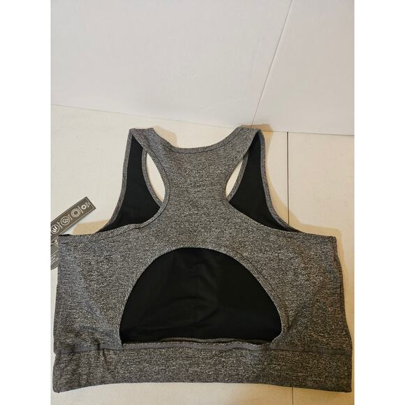 Rag Plus Charcoal Gray sports workout bra - size 3X - NWT - Picture 5 of 6